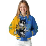 ucla bruins spooky grin blue varsity jacket best selling