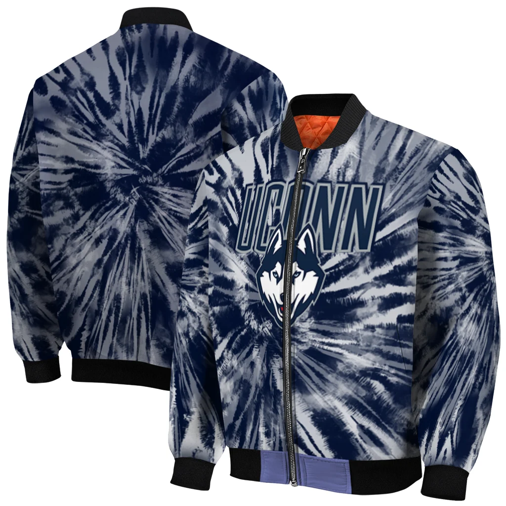uconn huskies dynamic rings blue bomber jacket best selling uconn huskies dynamic rings blue bomber jacket best selling