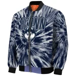 uconn huskies dynamic rings blue bomber jacket best selling