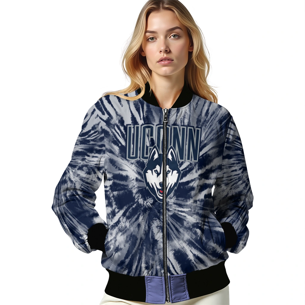uconn huskies dynamic rings blue bomber jacket latest model uconn huskies dynamic rings blue bomber jacket latest model