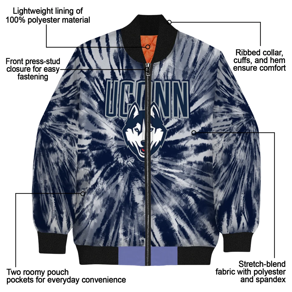 uconn huskies dynamic rings blue bomber jacket new arrival uconn huskies dynamic rings blue bomber jacket new arrival