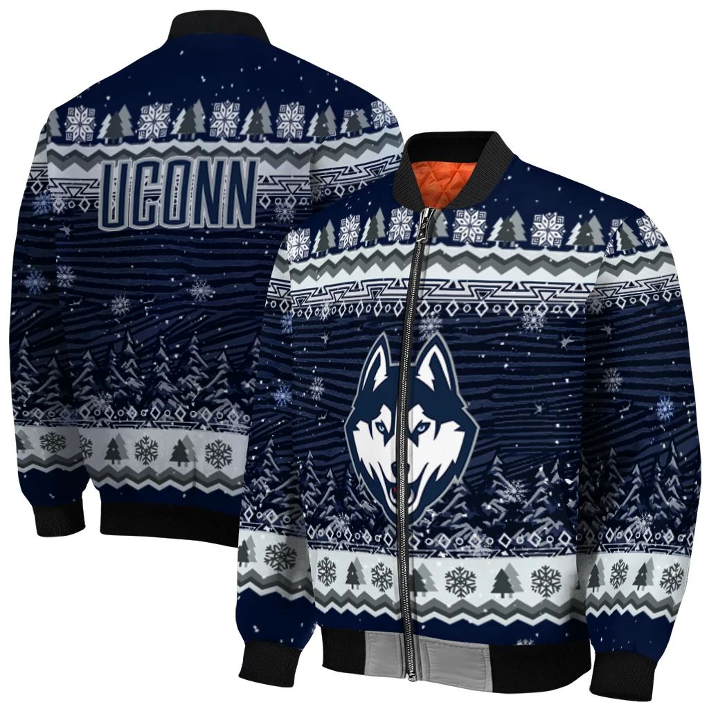 uconn huskies snowy pines blue bomber jacket best selling uconn huskies snowy pines blue bomber jacket best selling