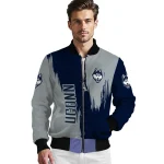 uconn huskies urban mark blue bomber jacket best selling