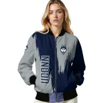 uconn huskies urban mark blue bomber jacket best selling