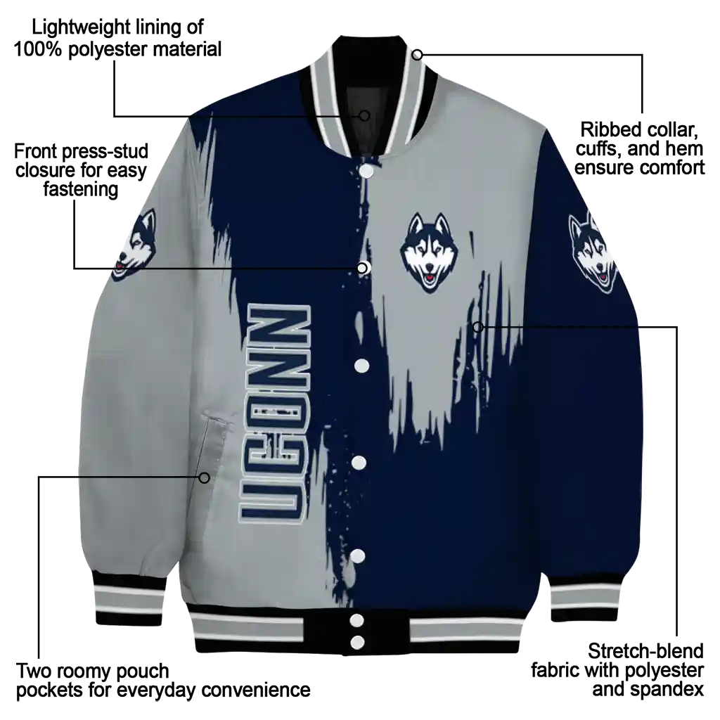uconn huskies urban mark blue varsity jacket new arrival uconn huskies urban mark blue varsity jacket new arrival
