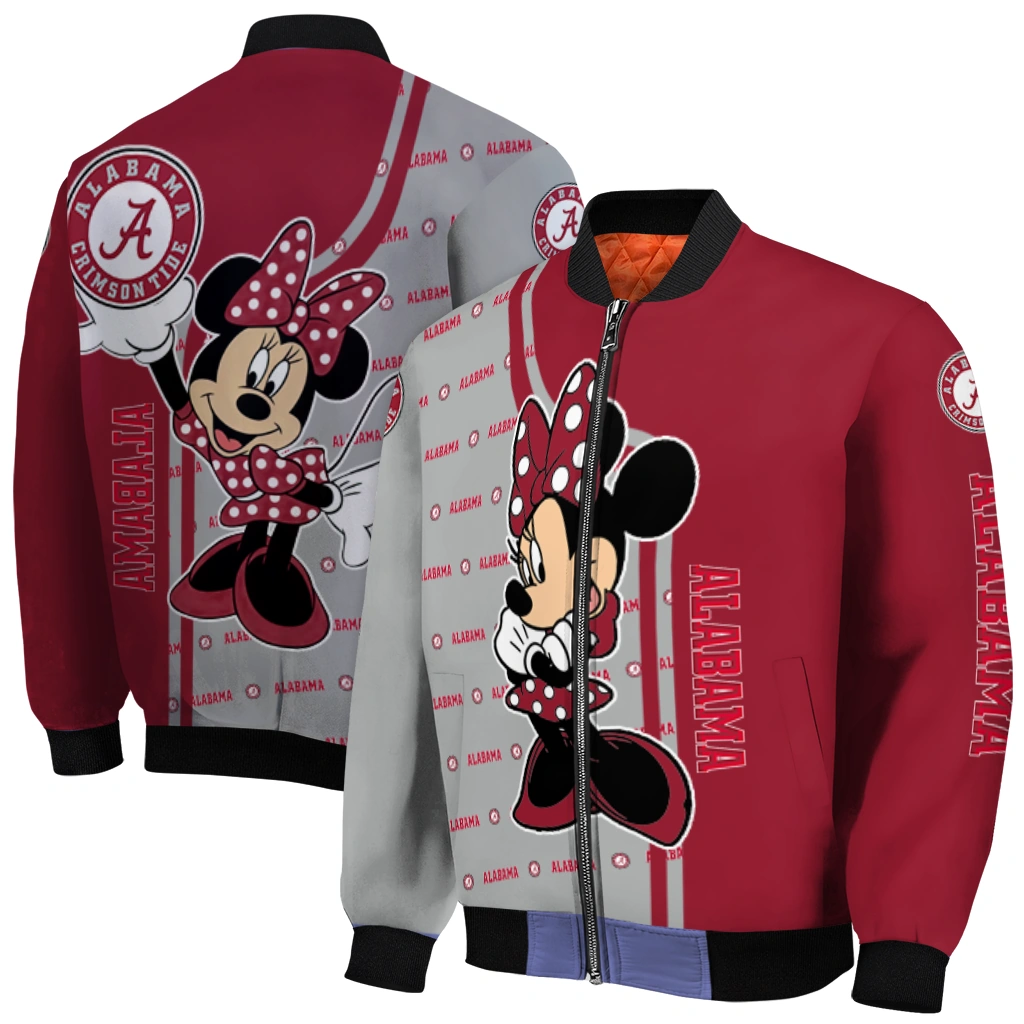 umass minutemen minnie mouse red bomber jacket best selling umass minutemen minnie mouse red bomber jacket best selling