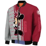 umass minutemen minnie mouse red bomber jacket best selling