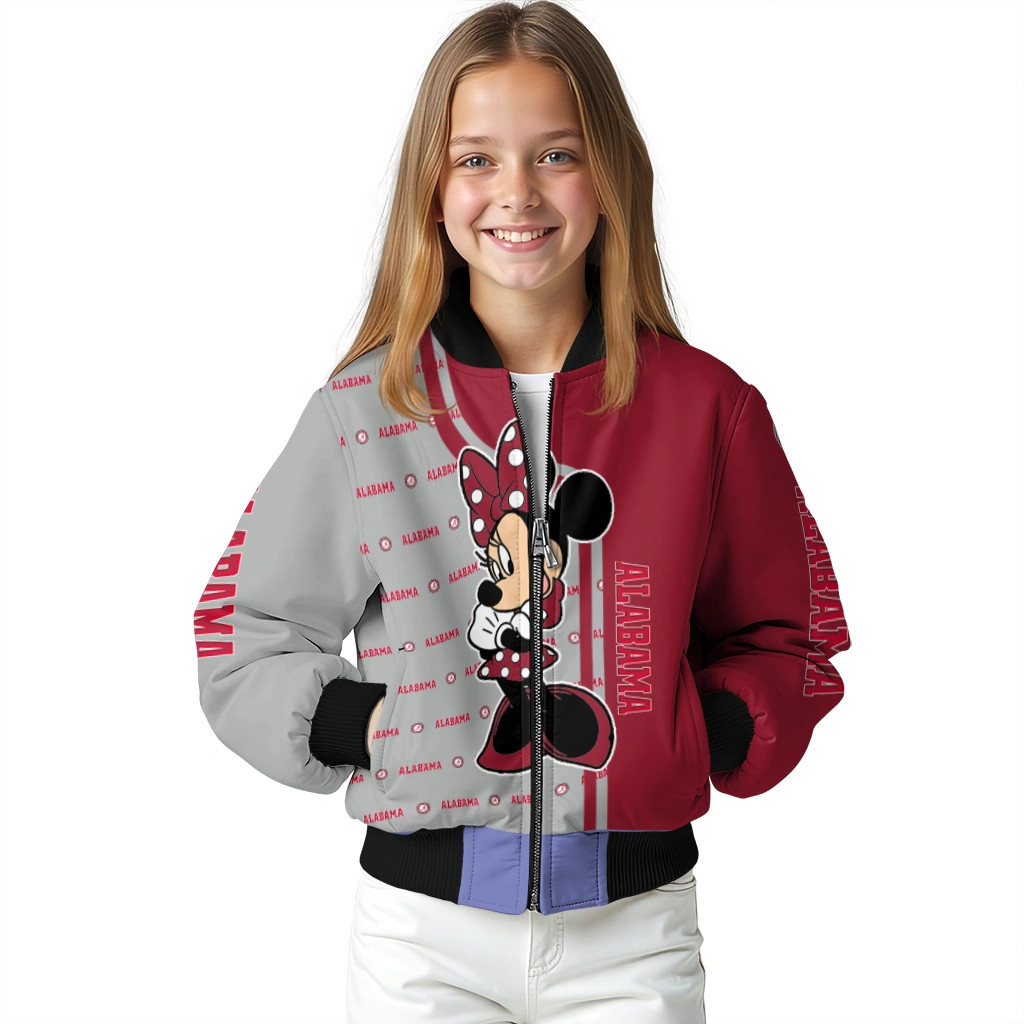 umass minutemen minnie mouse red bomber jacket top rated umass minutemen minnie mouse red bomber jacket top rated