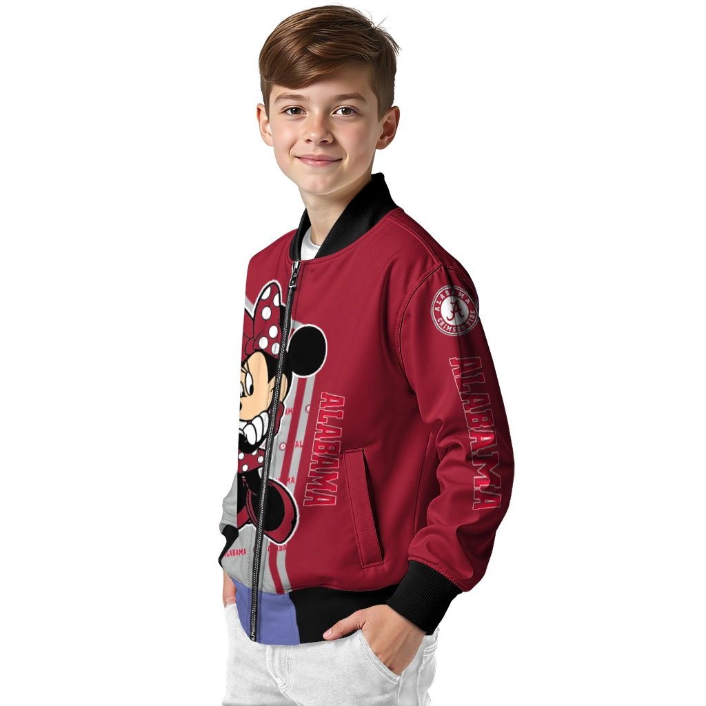 umass minutemen minnie mouse red bomber jacket trendy umass minutemen minnie mouse red bomber jacket trendy
