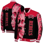 unlv rebels fire skull red black varsity jacket best selling