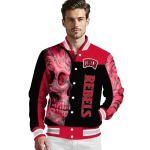 unlv rebels fire skull red black varsity jacket best selling