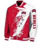 unlv rebels ripped bolt red white varsity jacket best selling