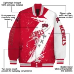 unlv rebels ripped bolt red white varsity jacket best selling
