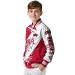 unlv rebels ripped bolt red white varsity jacket best selling