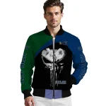 utah jazz edgy mask navy black bomber jacket best selling