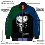 utah jazz edgy mask navy black bomber jacket best selling