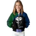 utah jazz edgy mask navy black bomber jacket best selling