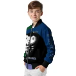utah jazz edgy mask navy black bomber jacket best selling