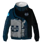utah state aggies grid streak navy black windbreaker jacket best selling