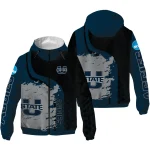 utah state aggies grid streak navy black windbreaker jacket best selling