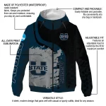 utah state aggies grid streak navy black windbreaker jacket best selling