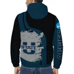 utah state aggies grid streak navy black windbreaker jacket best selling