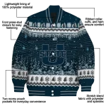 utah state aggies snowy pines navy varsity jacket best selling