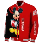 utah utes mickey mouse red varsity jacket best selling