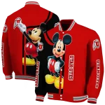 utah utes mickey mouse red varsity jacket best selling