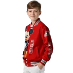 utah utes mickey mouse red varsity jacket best selling