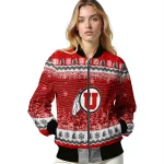 utah utes snowy pines red bomber jacket best selling