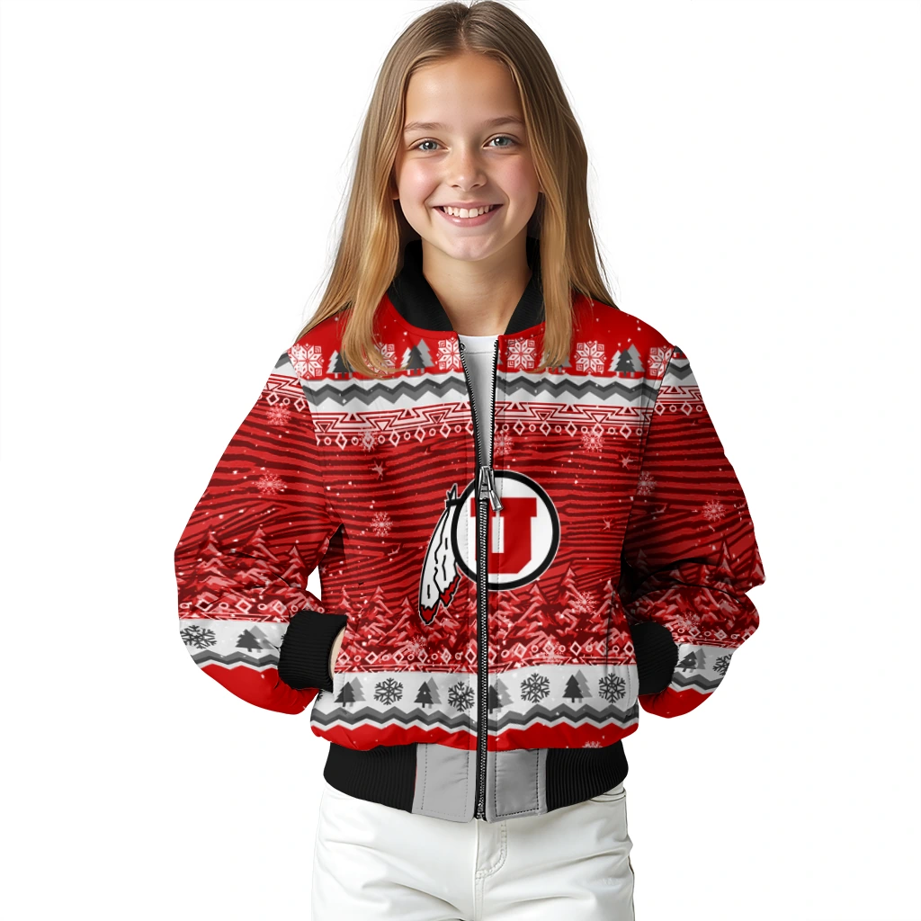 utah utes snowy pines red bomber jacket top rated utah utes snowy pines red bomber jacket top rated