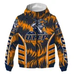 utep miners dynamic heat wave blue windbreaker jacket best selling