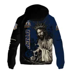 utep miners jesus roses blue black windbreaker jacket best selling