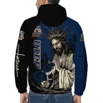 utep miners jesus roses blue black windbreaker jacket best selling