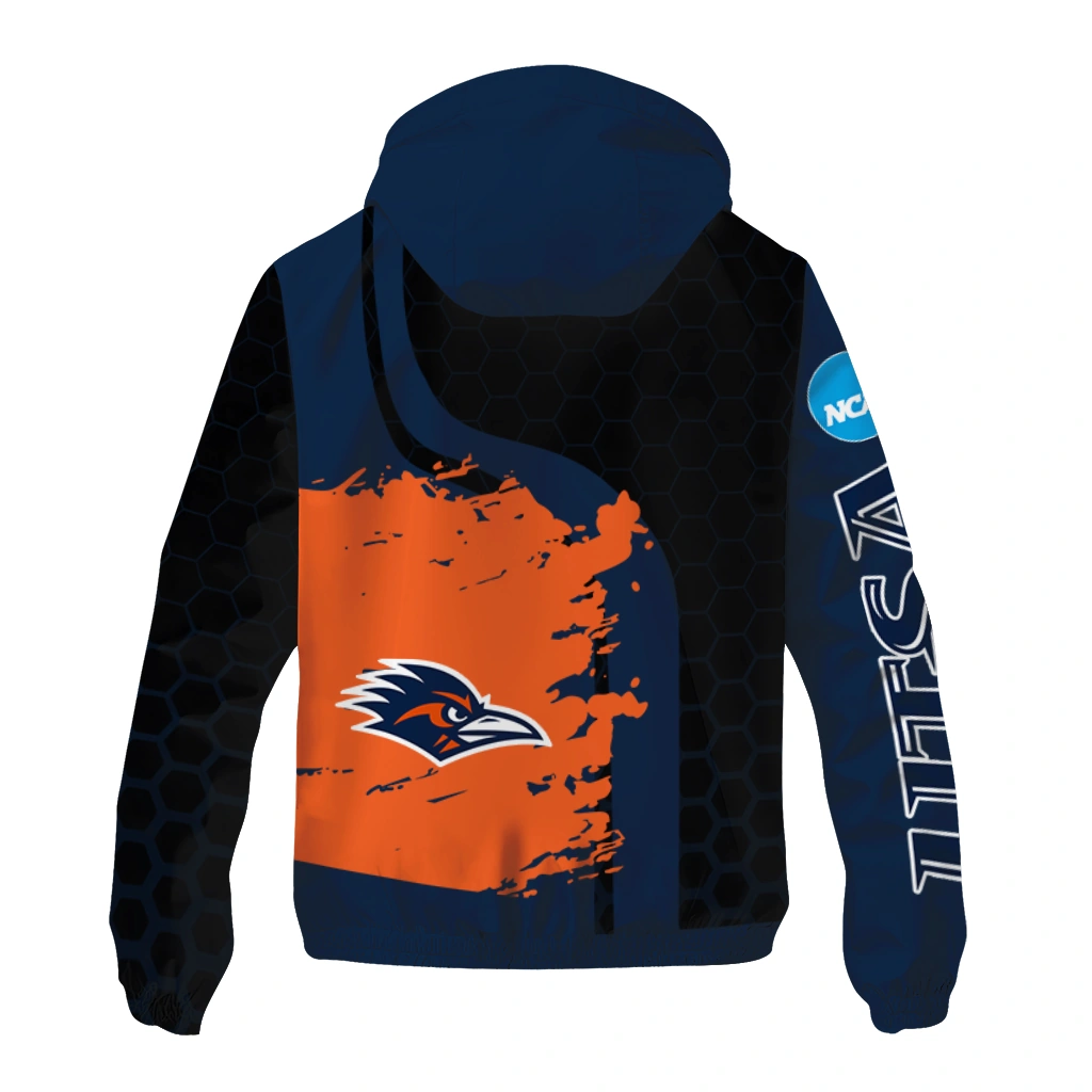 utsa roadrunners grid streak orange black windbreaker jacket fashion forward utsa roadrunners grid streak orange black windbreaker jacket fashion forward