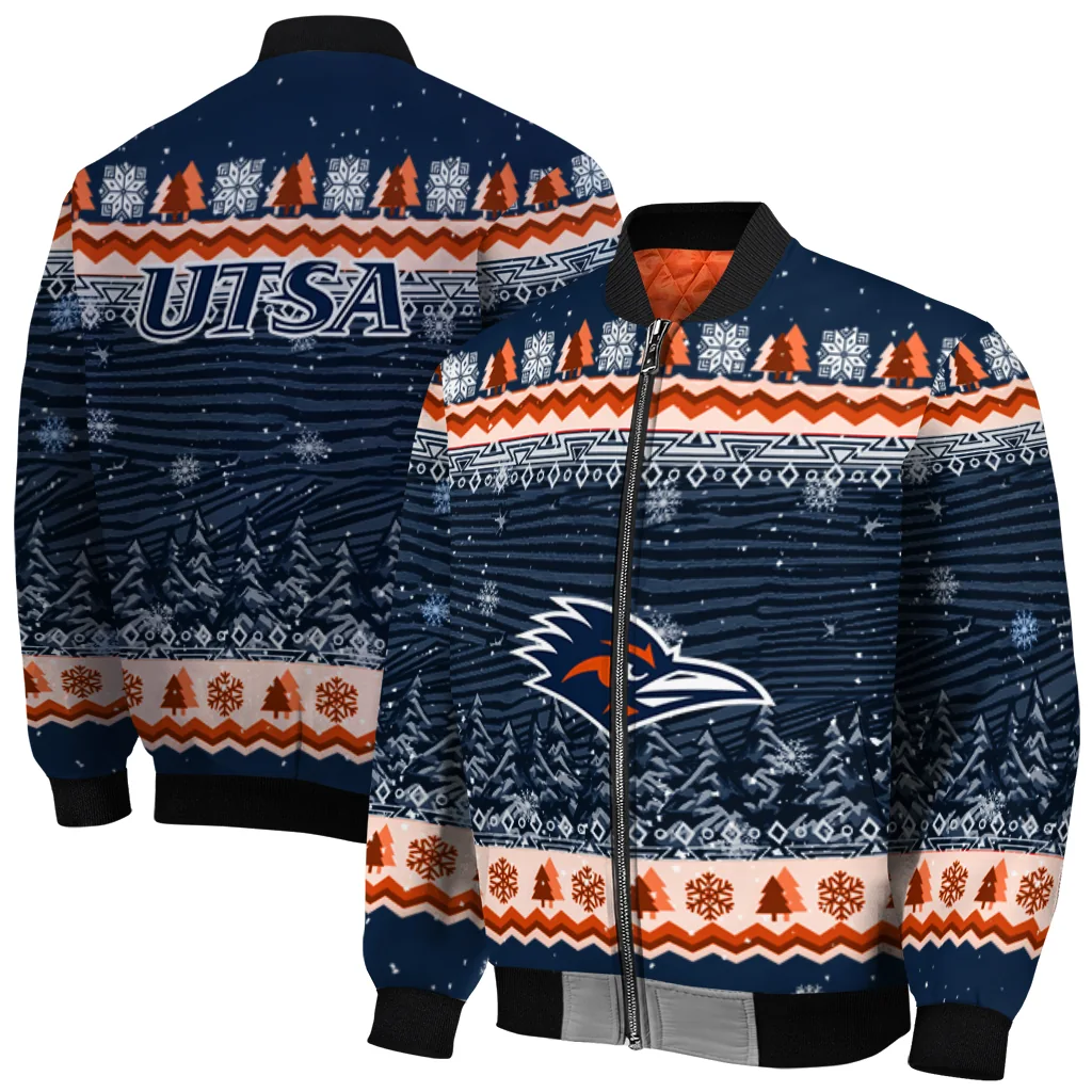 utsa roadrunners snowy pines orange bomber jacket best selling utsa roadrunners snowy pines orange bomber jacket best selling