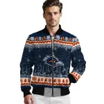 utsa roadrunners snowy pines orange bomber jacket best selling