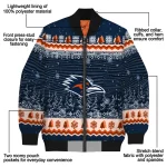 utsa roadrunners snowy pines orange bomber jacket best selling