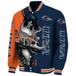 utsa roadrunners spooky grin orange varsity jacket best selling