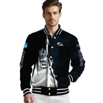 utsa roadrunners torn texture print orange black varsity jacket best selling