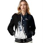 utsa roadrunners torn texture print orange black varsity jacket best selling