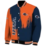 utsa roadrunners urban mark orange varsity jacket best selling