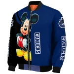 vancouver canucks mickey mouse blue bomber jacket best selling