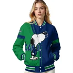 vancouver canucks snoopy attitude blue varsity jacket best selling