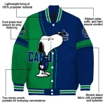 vancouver canucks snoopy attitude blue varsity jacket best selling