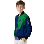 vancouver canucks urban mark blue bomber jacket best selling