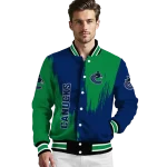 vancouver canucks urban mark blue varsity jacket best selling
