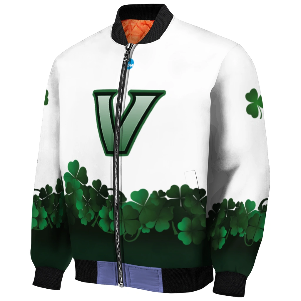 vanderbilt commodores clovers pattern white green bomber jacket fashion forward vanderbilt commodores clovers pattern white green bomber jacket fashion forward