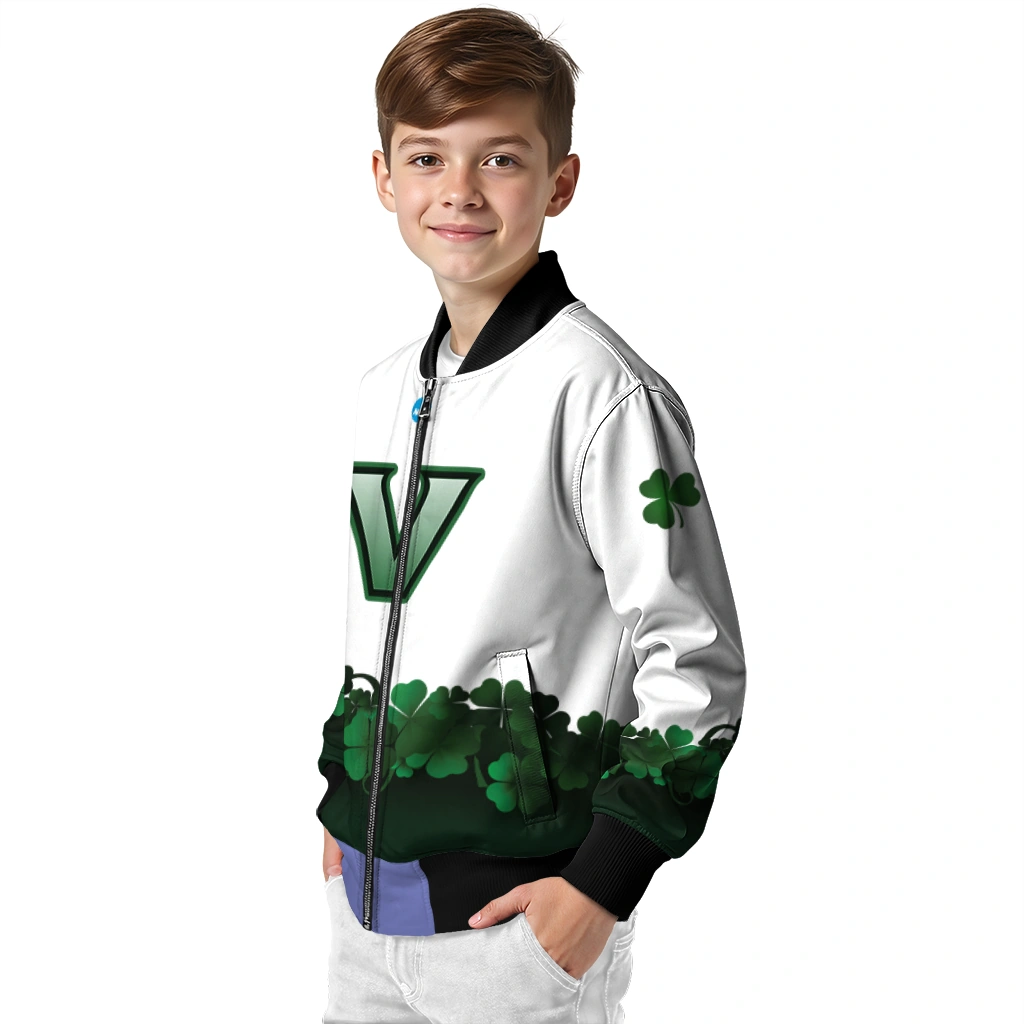 vanderbilt commodores clovers pattern white green bomber jacket trendy vanderbilt commodores clovers pattern white green bomber jacket trendy